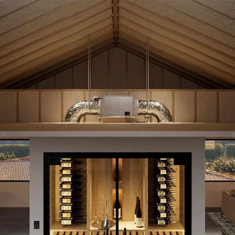 WhisperKOOL Mini Blow-Through Concealed Split Wine Cellar Cooling System